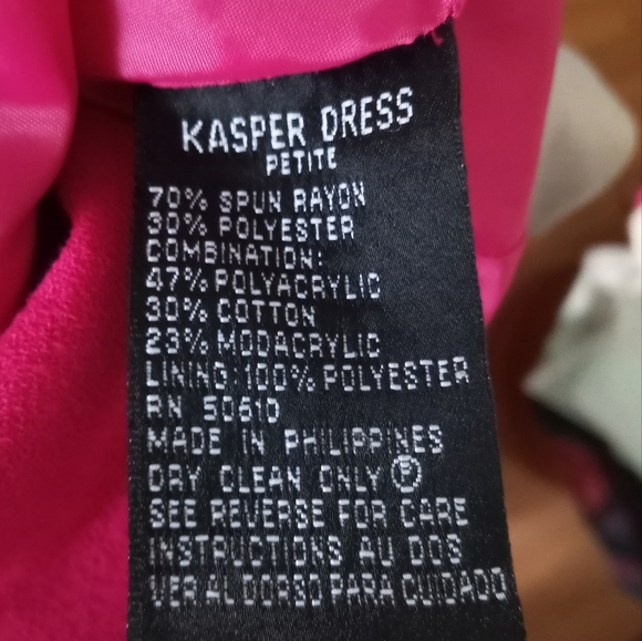 Kasper Fuchsia Jacket with removable Faux Fur Collar   B7 - Picture 4 of 8